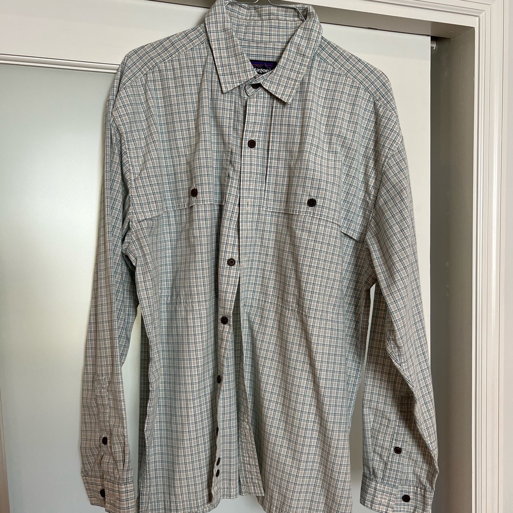 Patagonia Plaid Button Down Cotton Shirt
